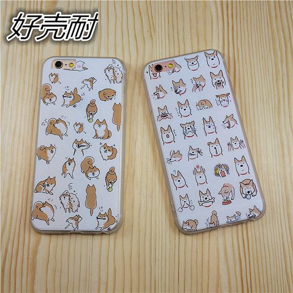 柴犬个性狗狗创意iphone6s手机壳iPhone7手机套5s全包保护套潮