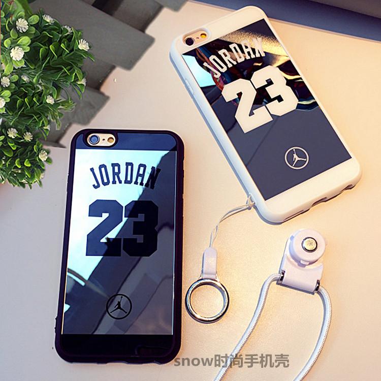 潮牌JORDAN23号iphone6s手机壳苹果6plus个性保护套5防摔情侣挂绳