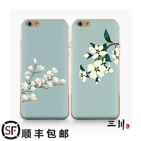 iphone6s手机壳5s苹果全包硅胶软壳6plus超薄浅底硬壳套原创意4s