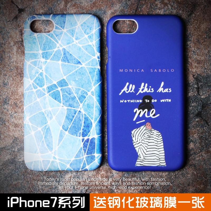 女款文艺石纹韩国女孩iPhone7手机壳苹果6S保护套iPhone7plus外壳