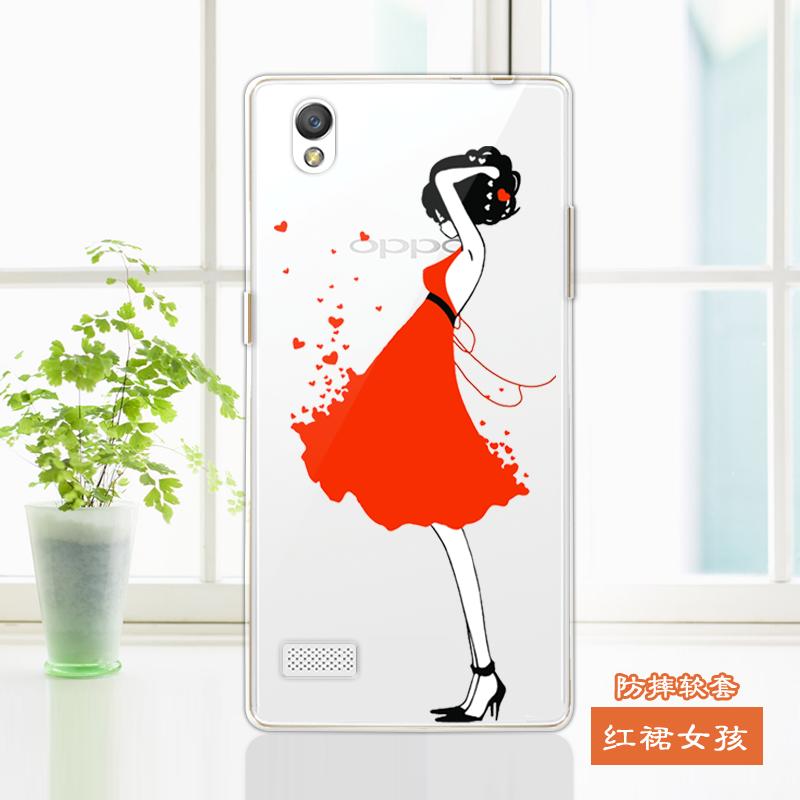 OPPO A51T手机套OPPOa51f手机壳R1201硅胶保护外壳OPOPA51彩绘女