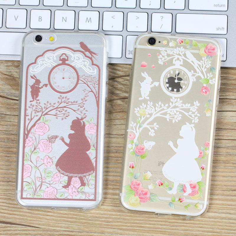 【天天特价】迪士尼爱丽丝苹果6手机壳iPhone6plus白雪公主保护套